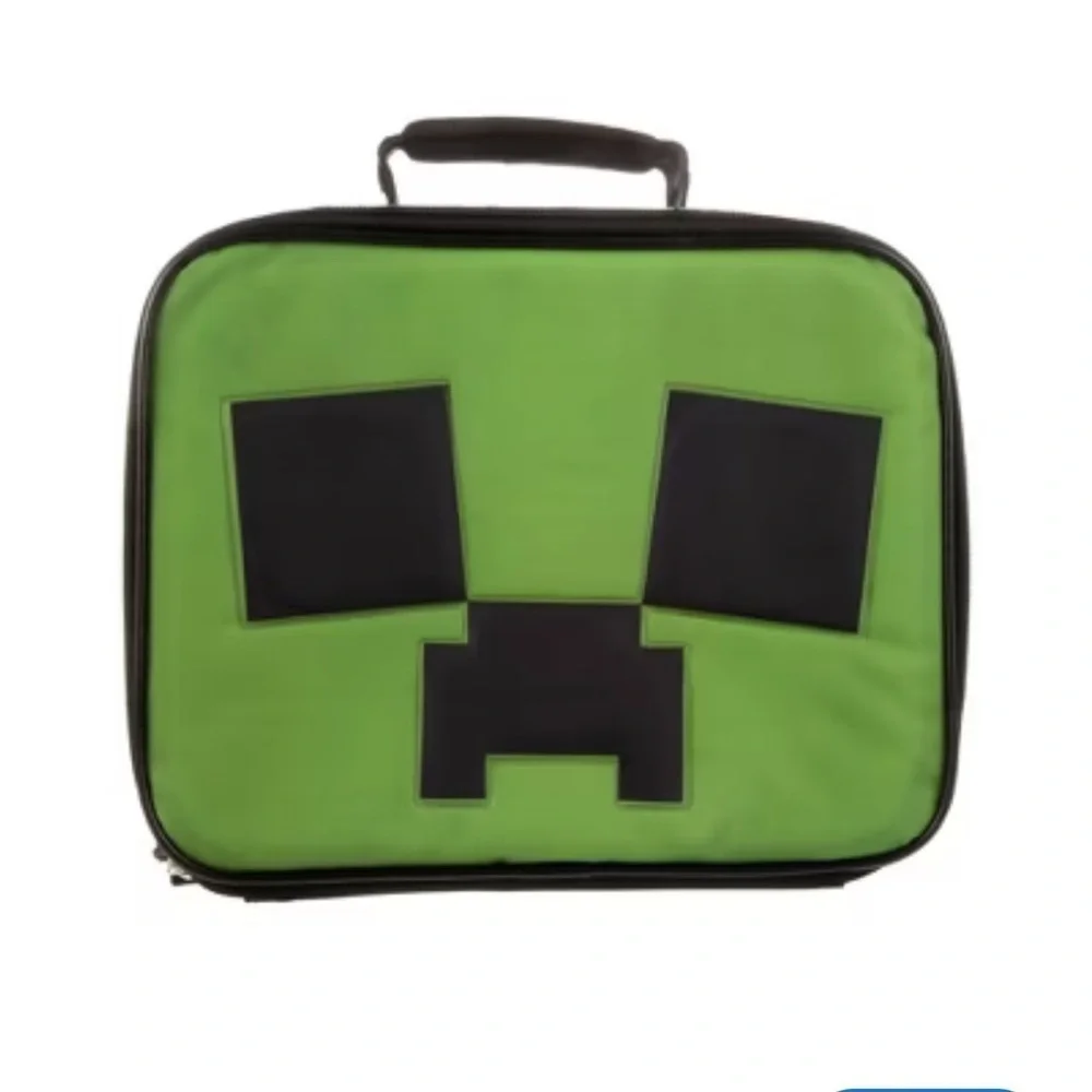Green Minecraft Lunch Bag